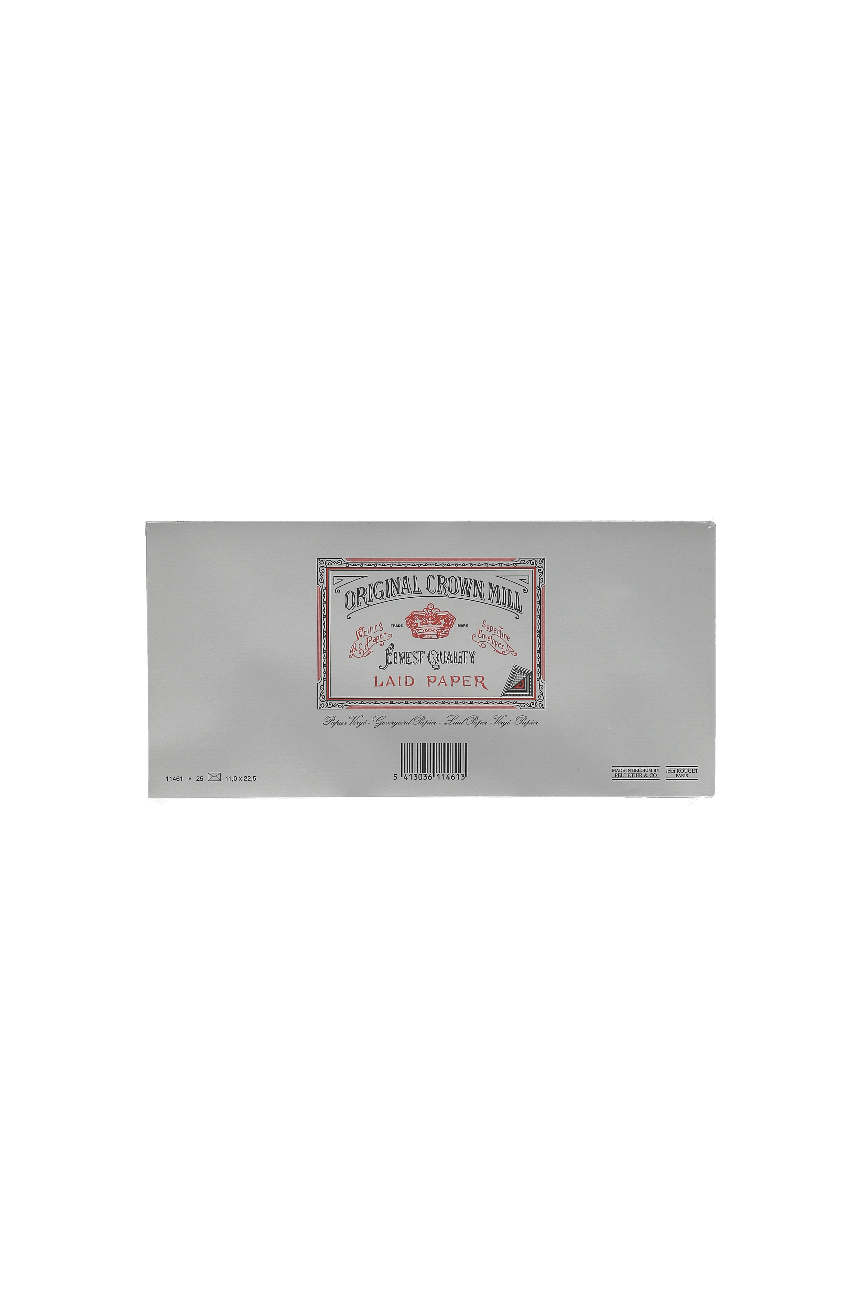 25 enveloppes Vergé format DL - 11 x 22.5 cm - 100 g/m² - Gris - 5413036114613