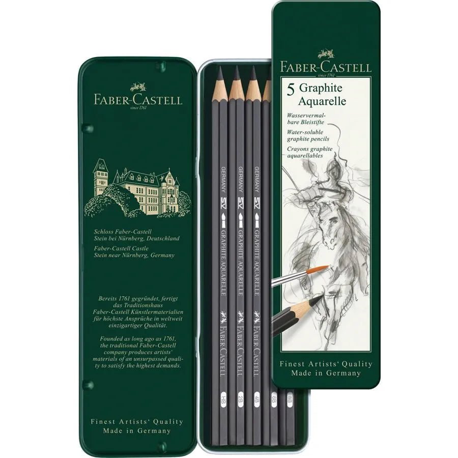GRAPHITE AQUARELLE - Boîte Métal 5 Graduations - 4005401178057