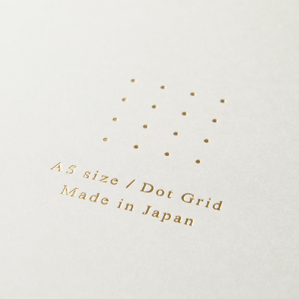 Midori Note Dot Spirale - A5 - Pointillé - Crème - 4902805153317