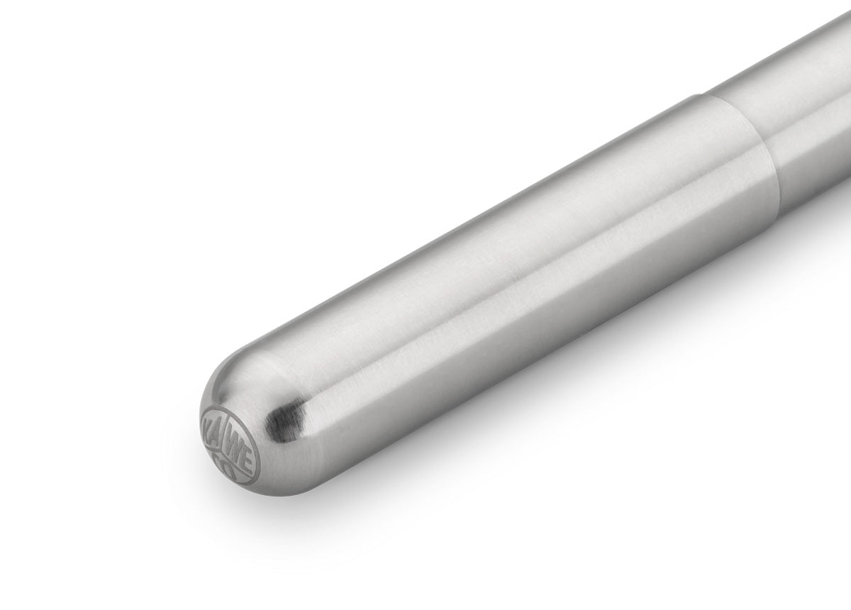Stylo bille KAWECO Liliput avec capuchon - Medium (M) - Acier - 4250278616601
