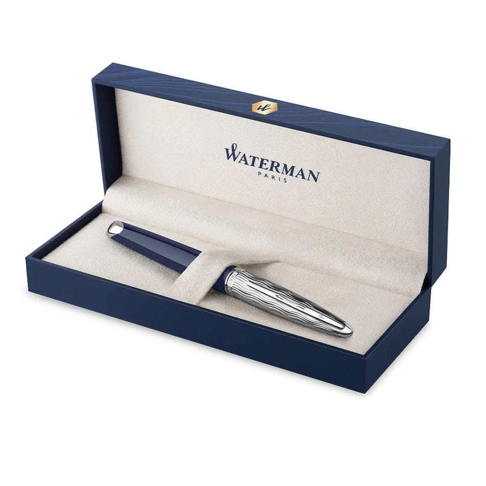 Stylo plume WATERMAN Carène l'Essence du Bleu - Fine (F) - Bleu - -