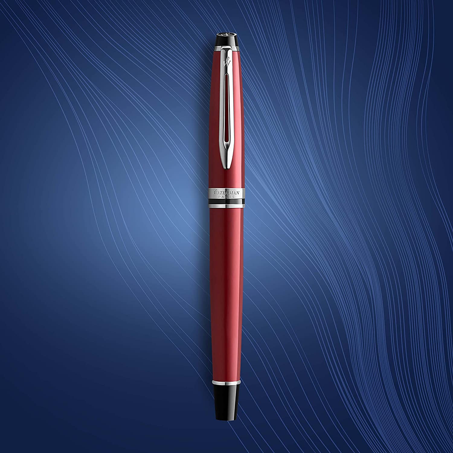Stylo plume WATERMAN Expert CT - Fine (F) - Rouge Foncé - -