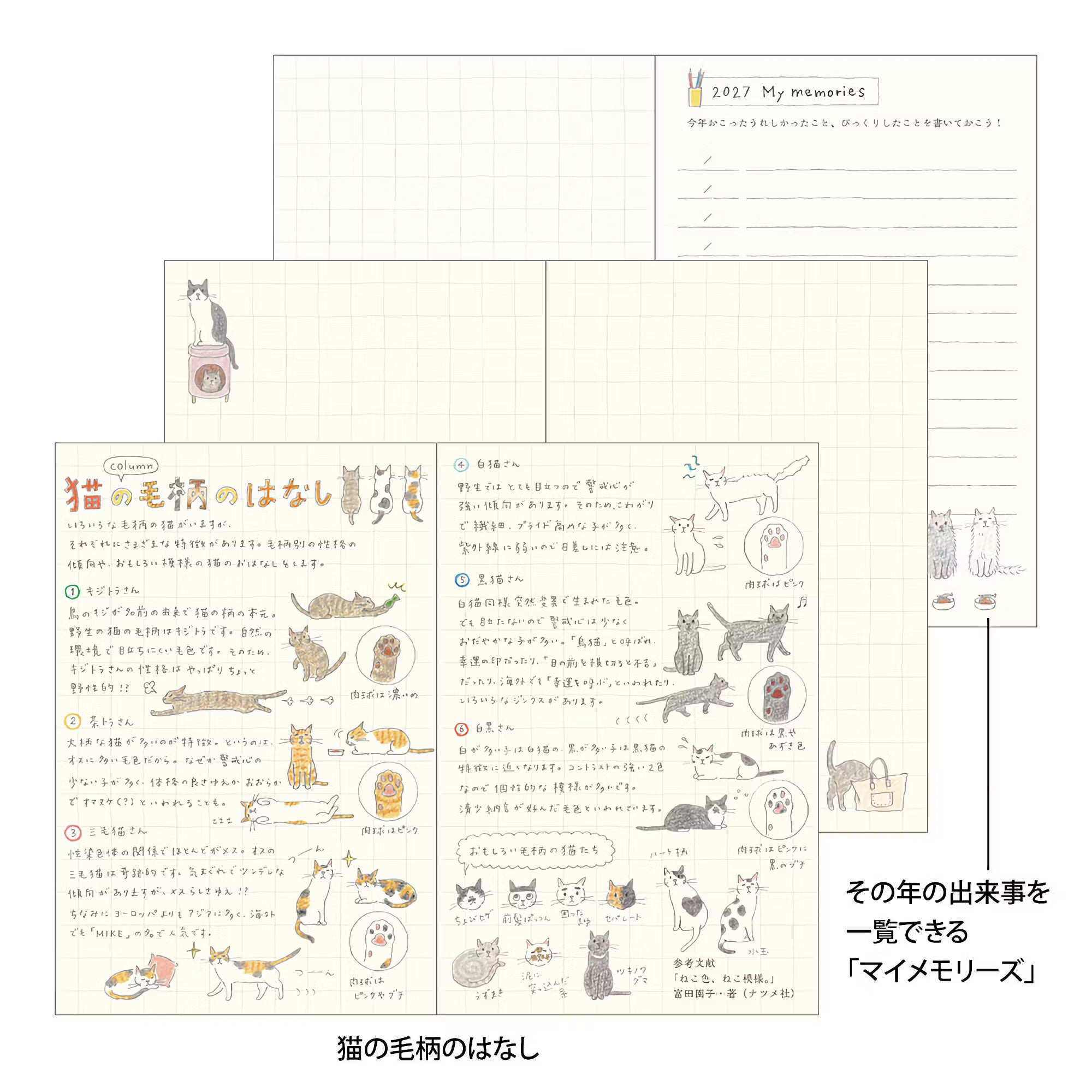 Agenda 2027 MIDORI Pocket Diary - Mini - Chat