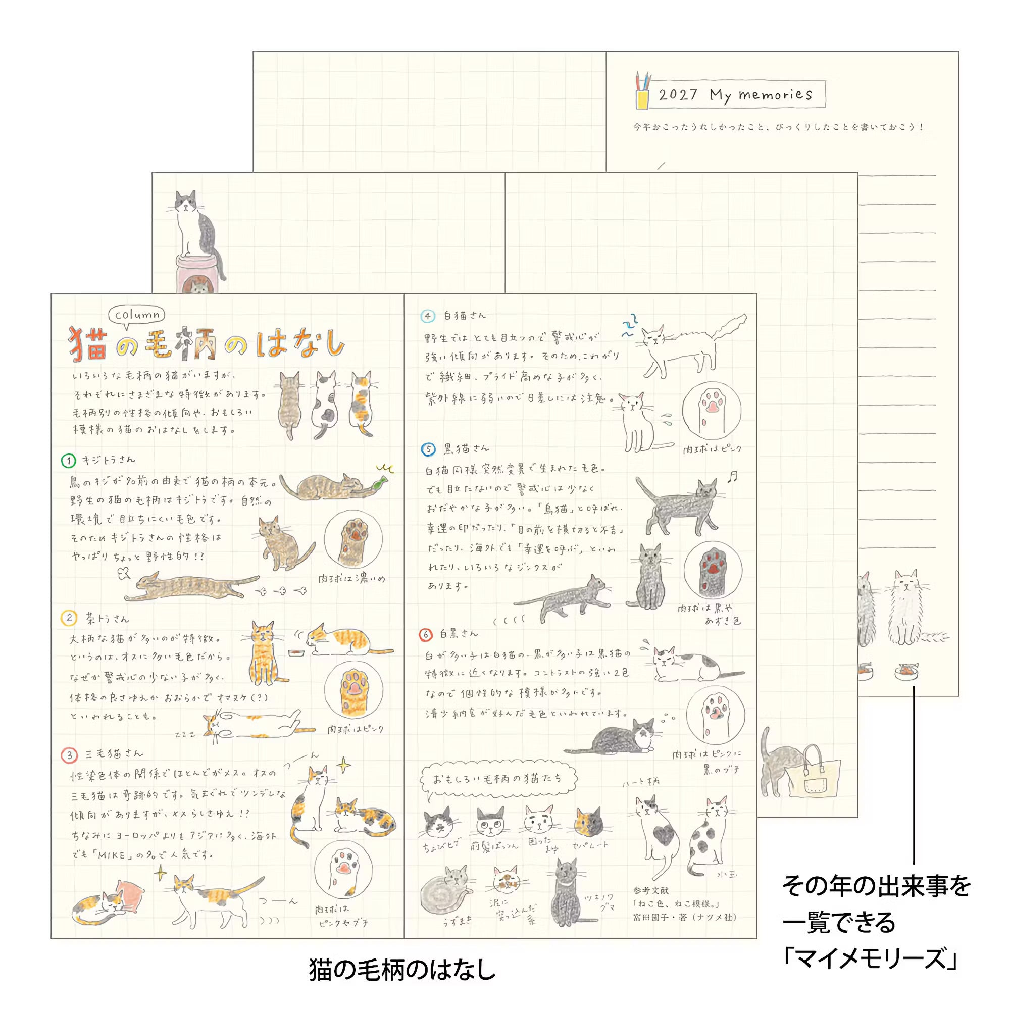 Agenda 2027 MIDORI Pocket Diary - Slim - Chat