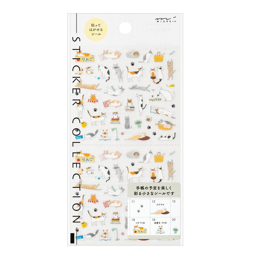 Stickers repositionnables MIDORI Collection - Chats S