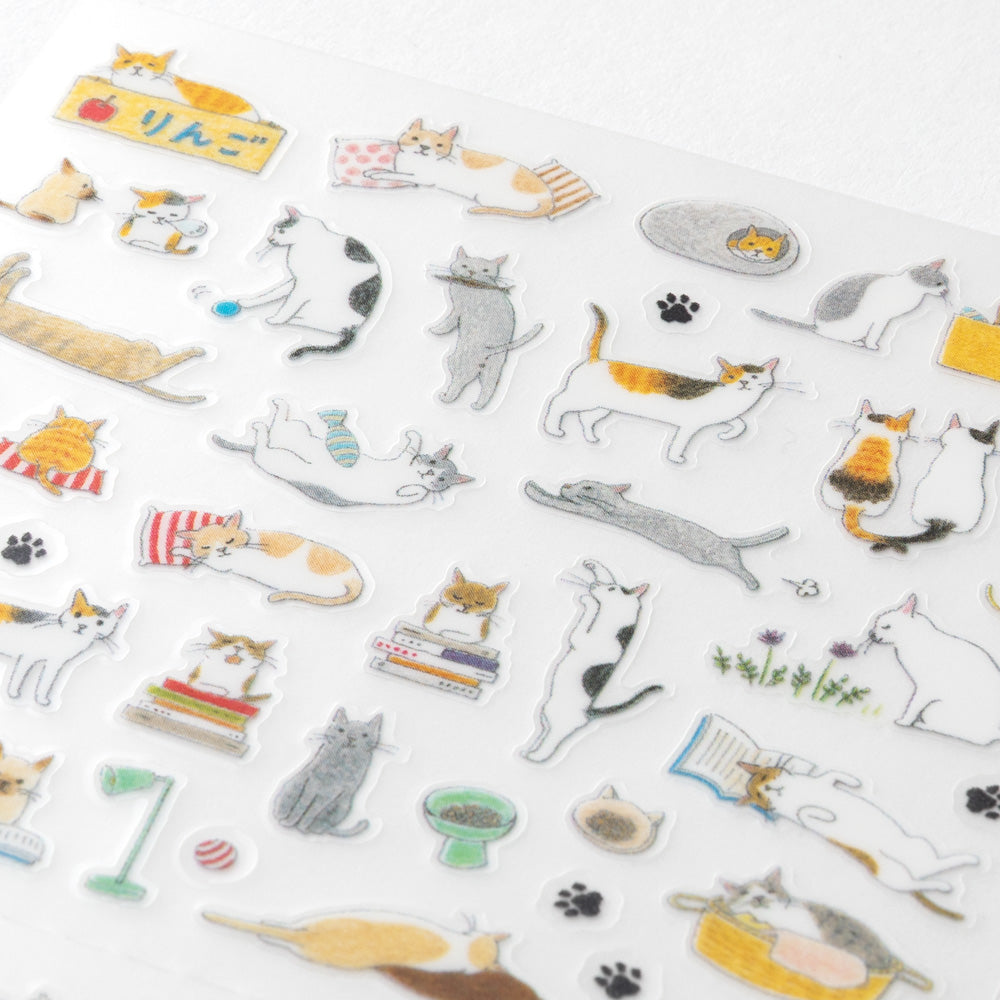 Stickers repositionnables MIDORI Collection - Chats S
