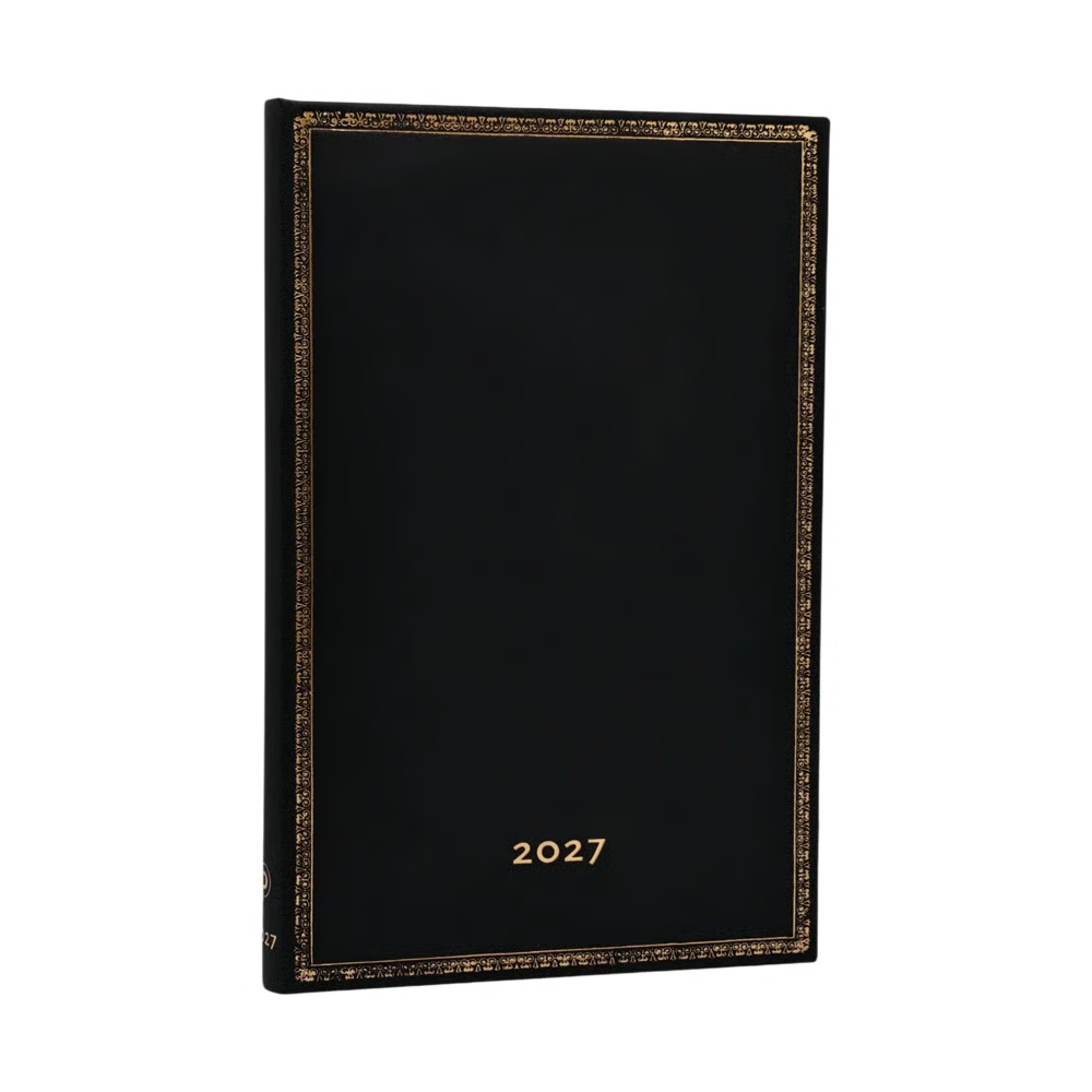 Agenda 2027 PAPERBLANKS Black Edition - 1 semaine sur 2 pages - Maxi - Hardcover - Vertical - 176p