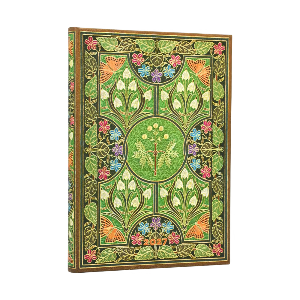 Agenda 2027 PAPERBLANKS Poésie en Fleurs - 1 semaine sur 2 pages - Midi - Hardcover - Horizontal - 176p