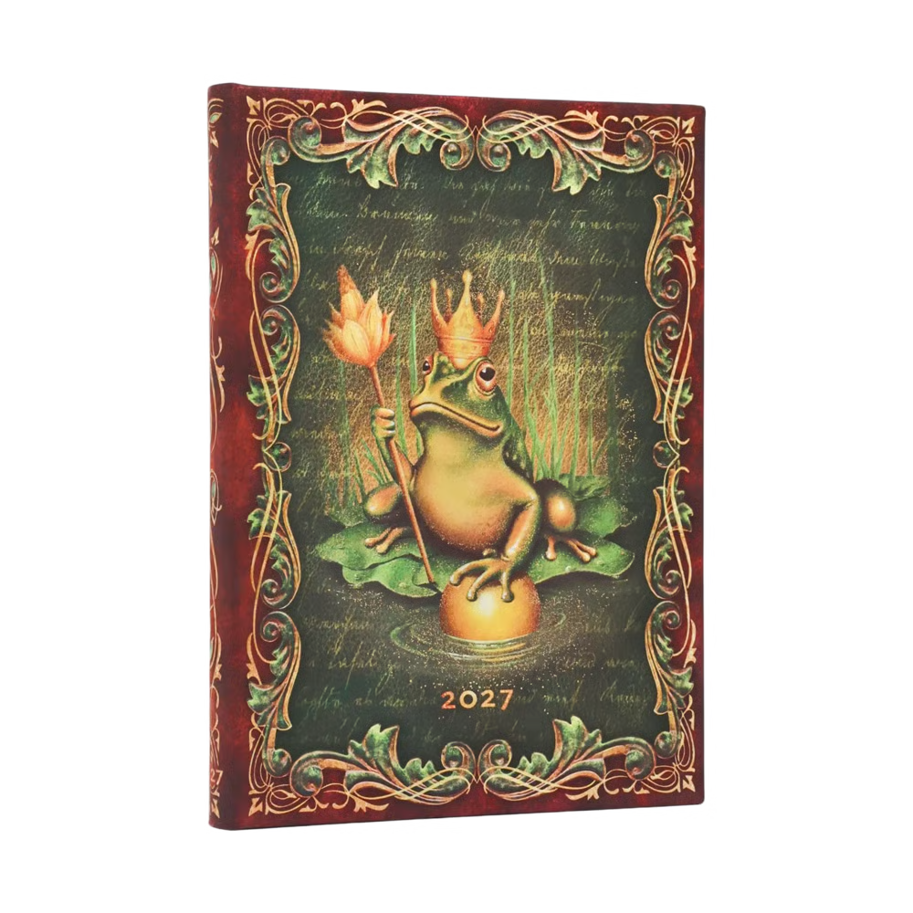 Agenda 2027 PAPERBLANKS Les Frères Grimm, Le Roi Grenouille - 1 semaine sur 2 pages - Midi - Hardcover - Vertical - 176p