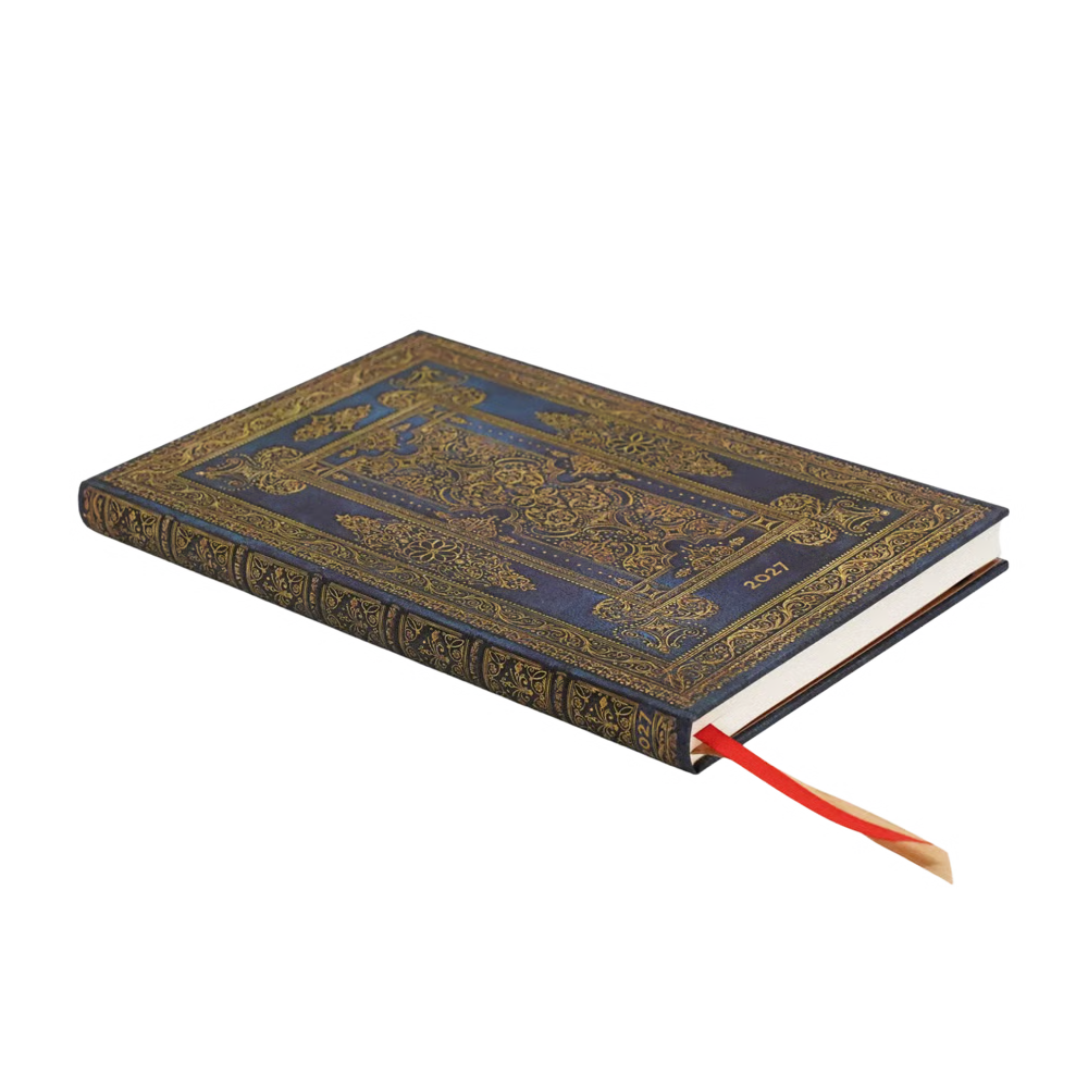 Agenda 2027 PAPERBLANKS Luxe Bleu - 1 semaine sur 2 pages - Maxi - Hardcover - Vertical - 176p
