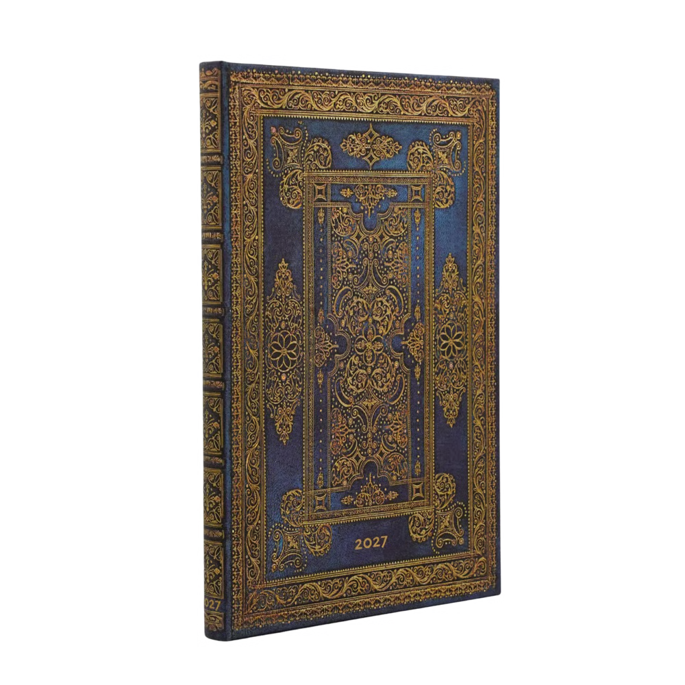Agenda 2027 PAPERBLANKS Luxe Bleu - 1 semaine sur 2 pages - Maxi - Hardcover - Vertical - 176p