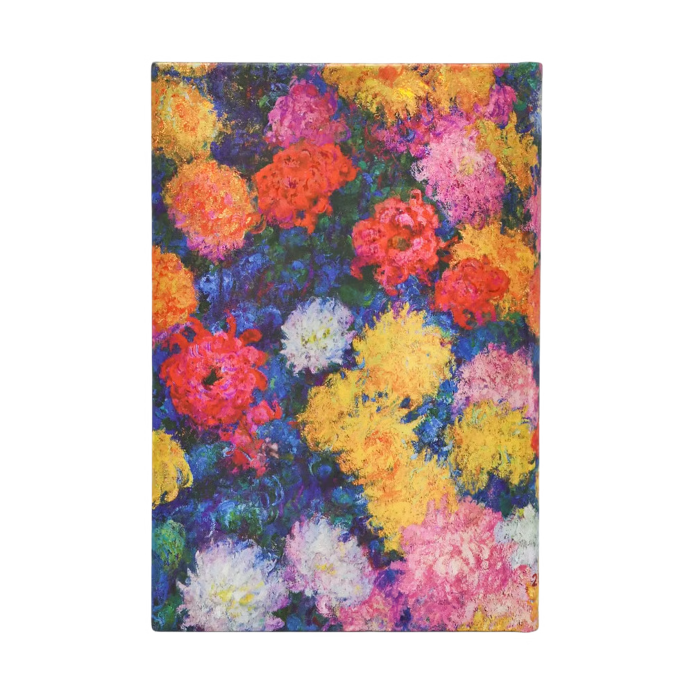 Agenda 2027 PAPERBLANKS Les Chrysanthèmes de Monet - 1 semaine sur 2 pages - Maxi - Hardcover - Horizontal - 176p