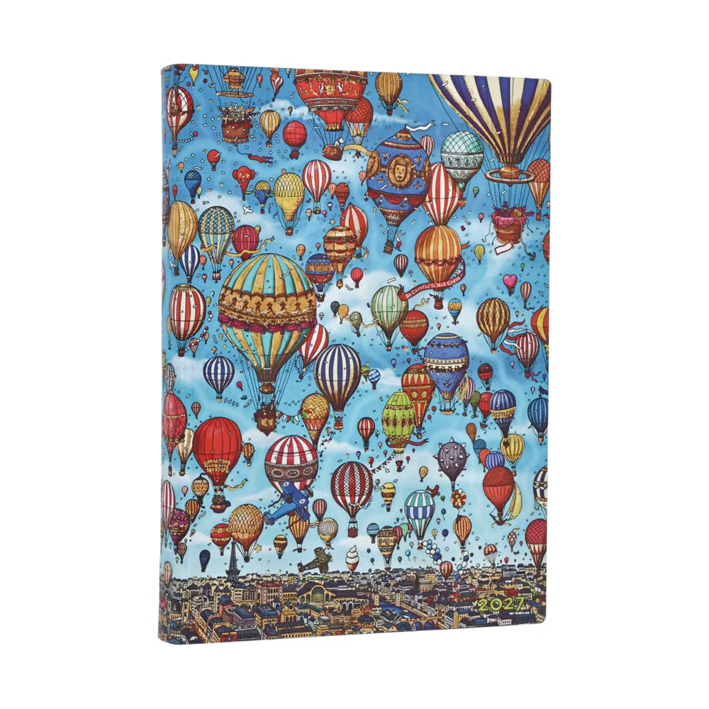 Agenda 2027 PAPERBLANKS Festival de Montgolfières - 1 jour par page - Midi - Softcover - 432p