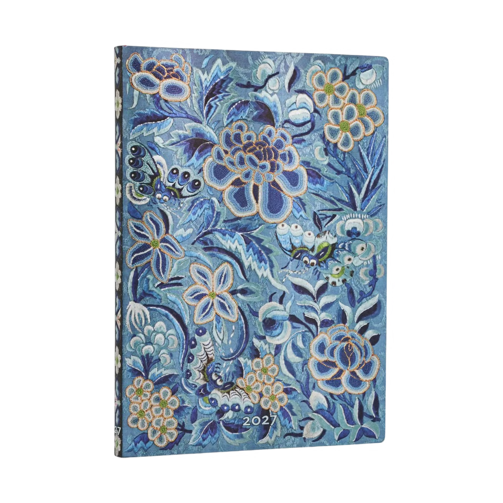 Agenda 2027 PAPERBLANKS Saule Bleu - 1 semaine sur 2 pages - Midi - Softcover - Horizontal - 176p
