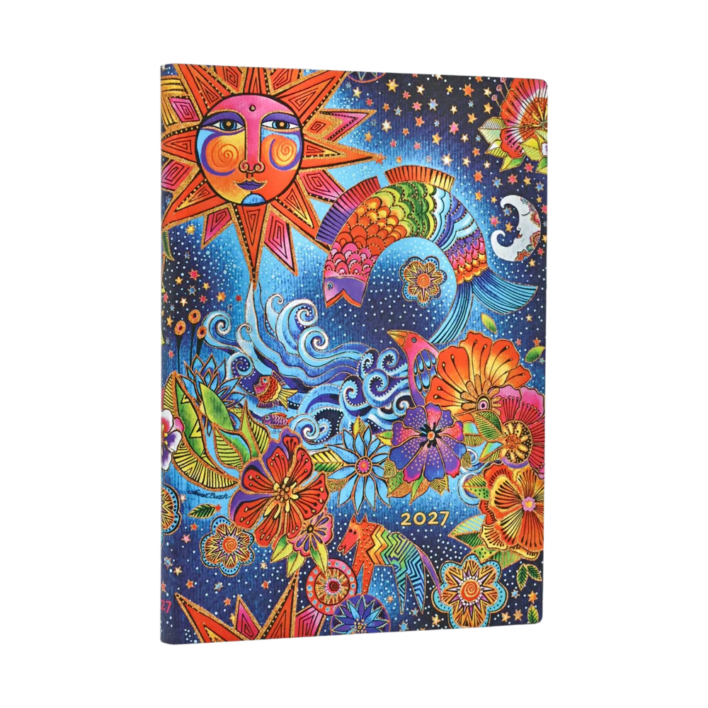 Agenda 2027 PAPERBLANKS Magie Céleste - 1 semaine sur 2 pages - Midi - Softcover - Vertical - 176p