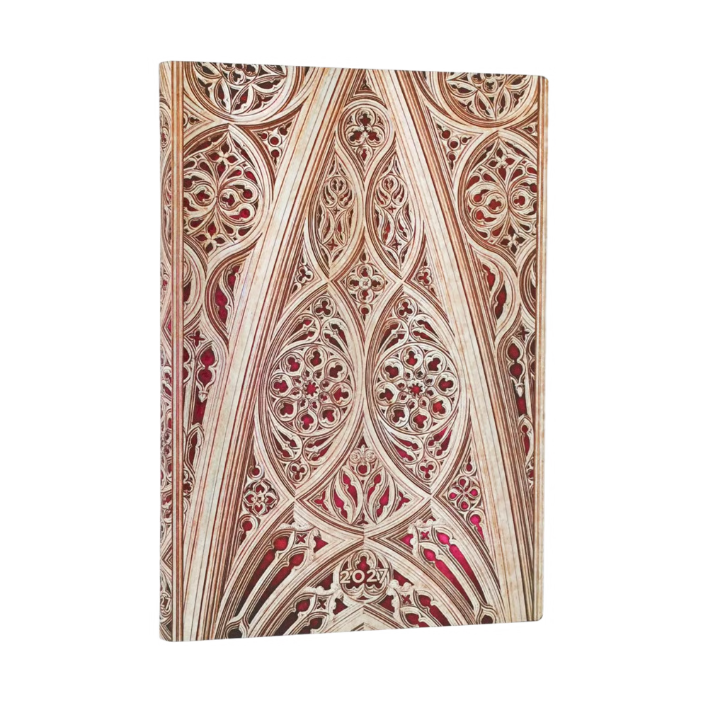 Agenda 2027 PAPERBLANKS Voûte de la Cathédrale de Milan (Bordeaux) - 1 semaine sur 2 pages - Midi - Softcover - Horizontal - 176p