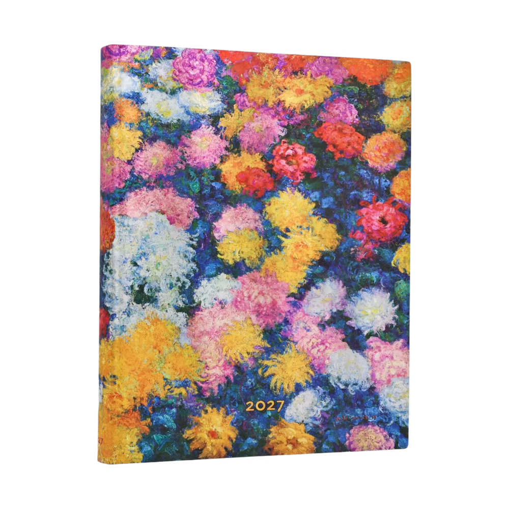 Agenda 2027 PAPERBLANKS Les Chrysanthèmes de Monet - 1 jour par page - Ultra - Softcover - 432p