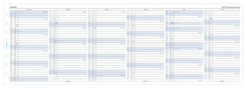 Recharge agenda 2027 FILOFAX - Personal - Planning annuel vertical (français)