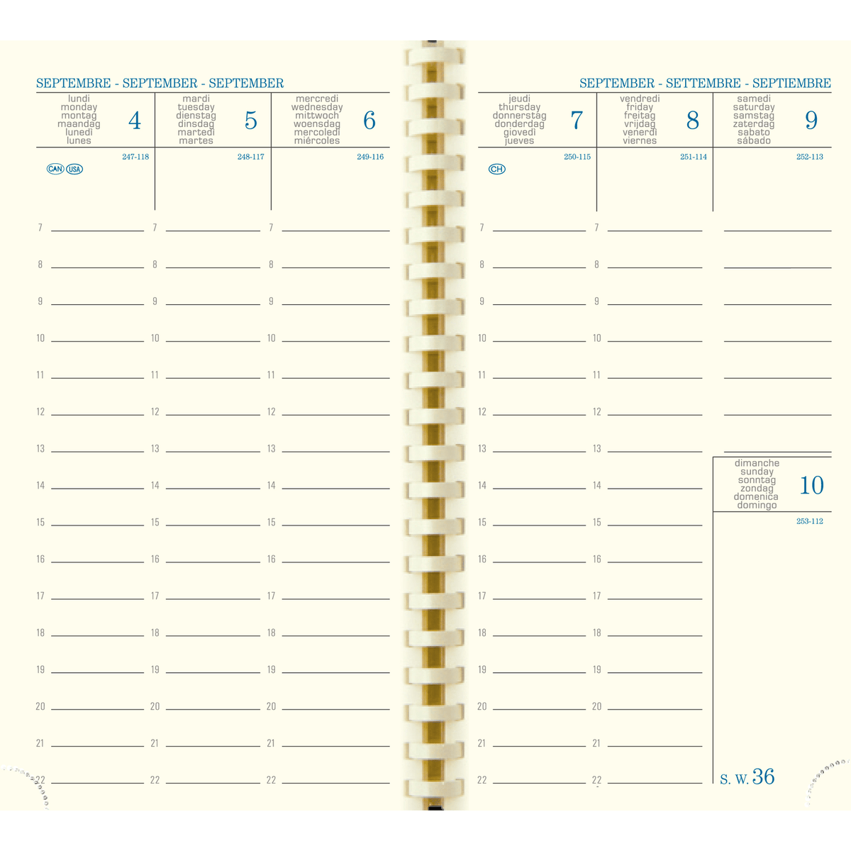Agenda 2025 - 2026 EXACOMPTA SAD 16S - 9 x 16 cm - 1 semaine sur 2 pages - Orientation verticale - Vérone rouge coquelicot - 3660942032018