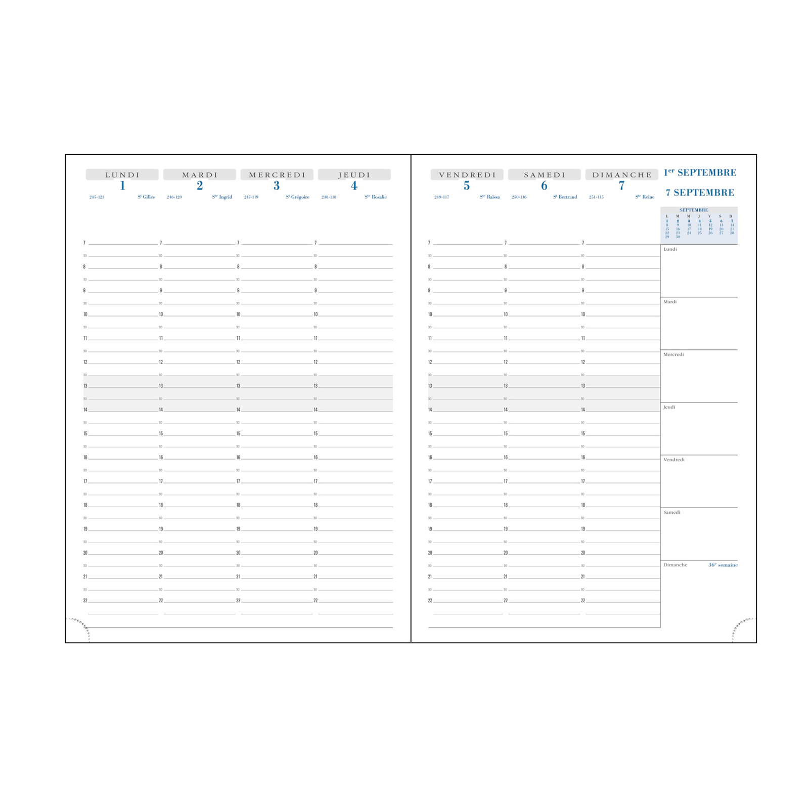 Agenda 2025 - 2026 EXACOMPTA SAD 29 - 21 x 29,7 cm - 1 semaine sur 2 pages - Orientation verticale - Vérone noir - 3660942060868