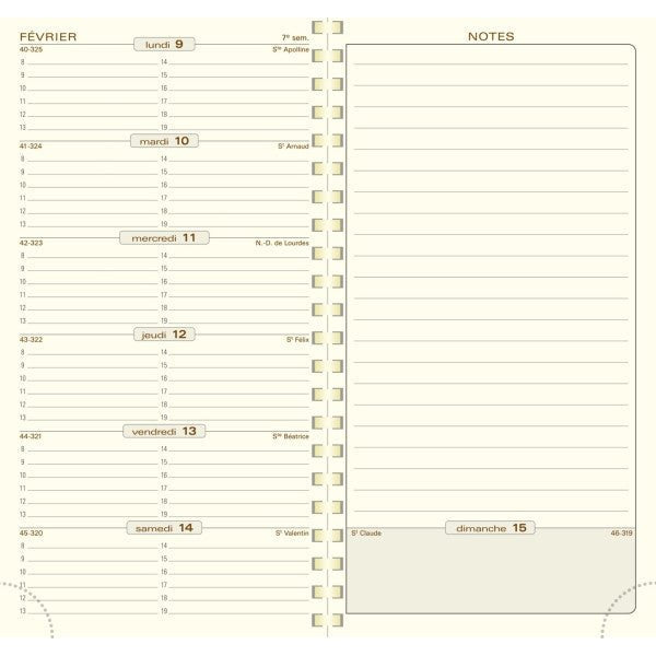 Agenda 2025 EXACOMPTA Espace 17S Winner - 1 semaine + notes - 9 x 17.5 cm - Bleu - 3660942049740