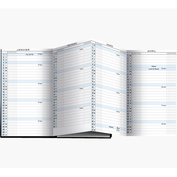Agenda 2025 EXACOMPTA Exaplan 17 Winner accordéon - Mensuel - 8 x 17.5 cm - Bleu - 3660942001786