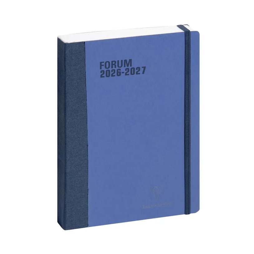 Agenda 2026 - 2027 CLAIREFONTAINE Forum - 12 x 17 cm - 1 jour par page - Orientation horizontale - Age Bag bleu - 3660942059114