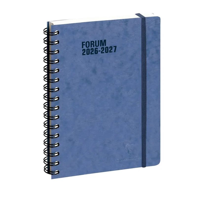Agenda 2026 - 2027 CLAIREFONTAINE Forum Office - 15 x 21 cm - 1 jour par page - Orientation horizontale - Age Bag bleu - 3660942084215