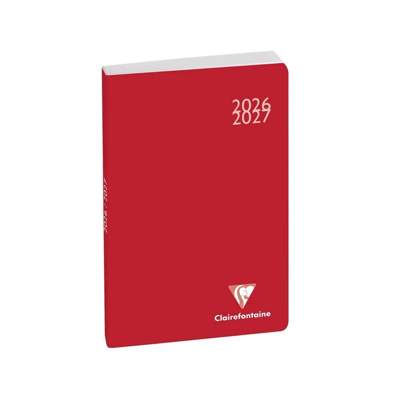 Agenda 2026 - 2027 CLAIREFONTAINE Work & After - 10 x 15 cm - 1 jour par page - Orientation horizontale - Classic rouge - 3660942055574