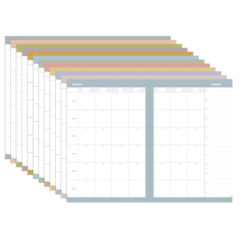 Agenda 2026 - 2027 QUO VADIS Universitaire Color - 10 x 15 cm - 1 semaine sur 2 pages - Orientation verticale - Pastel pêche - 3371010543977