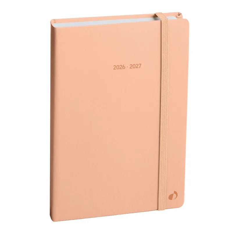 Agenda 2026 - 2027 QUO VADIS Universitaire Color - 10 x 15 cm - 1 semaine sur 2 pages - Orientation verticale - Pastel pêche - 3371010543977