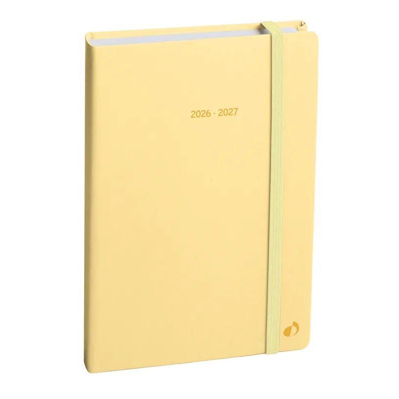 Agenda 2026 - 2027 QUO VADIS Universitaire Color - 10 x 15 cm - 1 semaine sur 2 pages - Orientation verticale - Pastel vanille - 3371010543939
