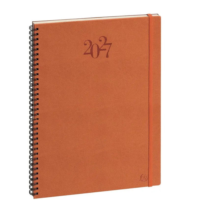 Agenda 2027 EXACOMPTA Eurotime 29S - 21 x 29,7 cm - 1 semaine sur 2 pages - Orientation verticale - Swan orange - 3660942060967