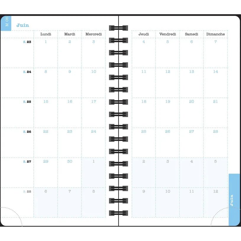 Agenda 2027 EXACOMPTA Lady 16S - 9 x 16 cm - 1 semaine + notes - Orientation horizontale - Eden or - 3660942091015