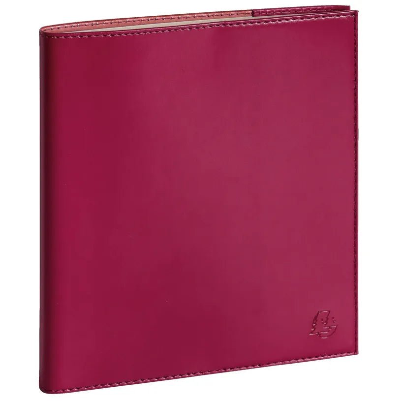 Agenda 2027 EXACOMPTA Semainier Pratic 19 - 14 x 18 cm - 1 semaine sur 2 pages - Orientation horizontale - Volga framboise - 3660942065580