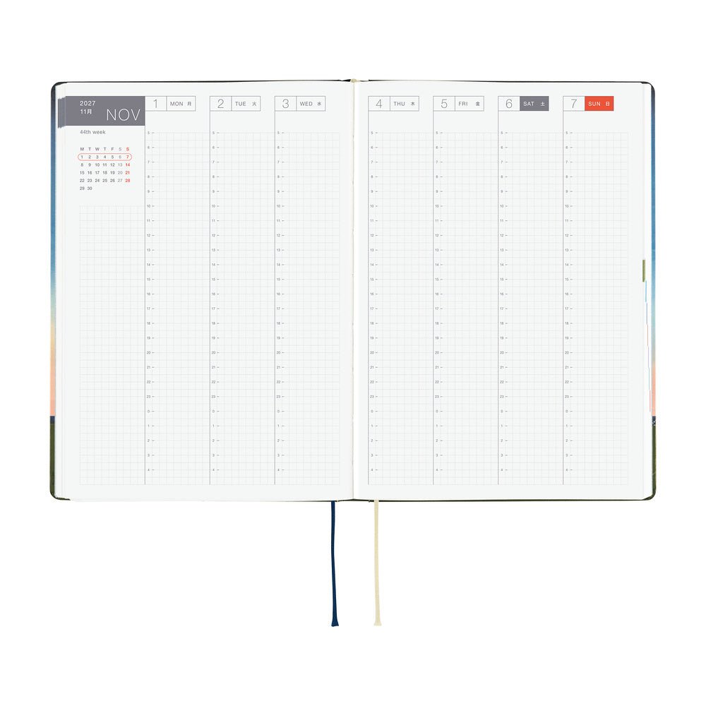 Agenda 2027 HOBONICHI HON - A5 - Hiroko Kubota: String Telephone Until the Moon is Full - 