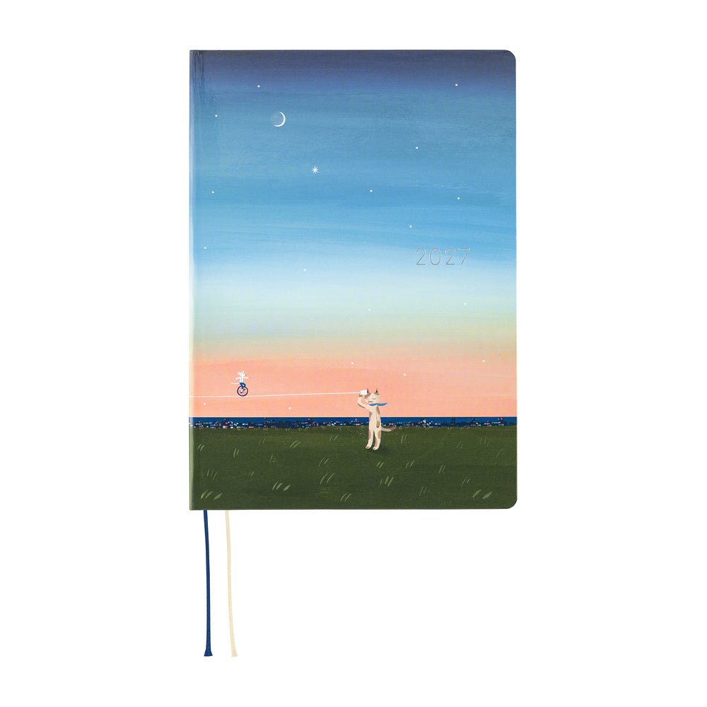 Agenda 2027 HOBONICHI HON - A5 - Hiroko Kubota: String Telephone Until the Moon is Full - 