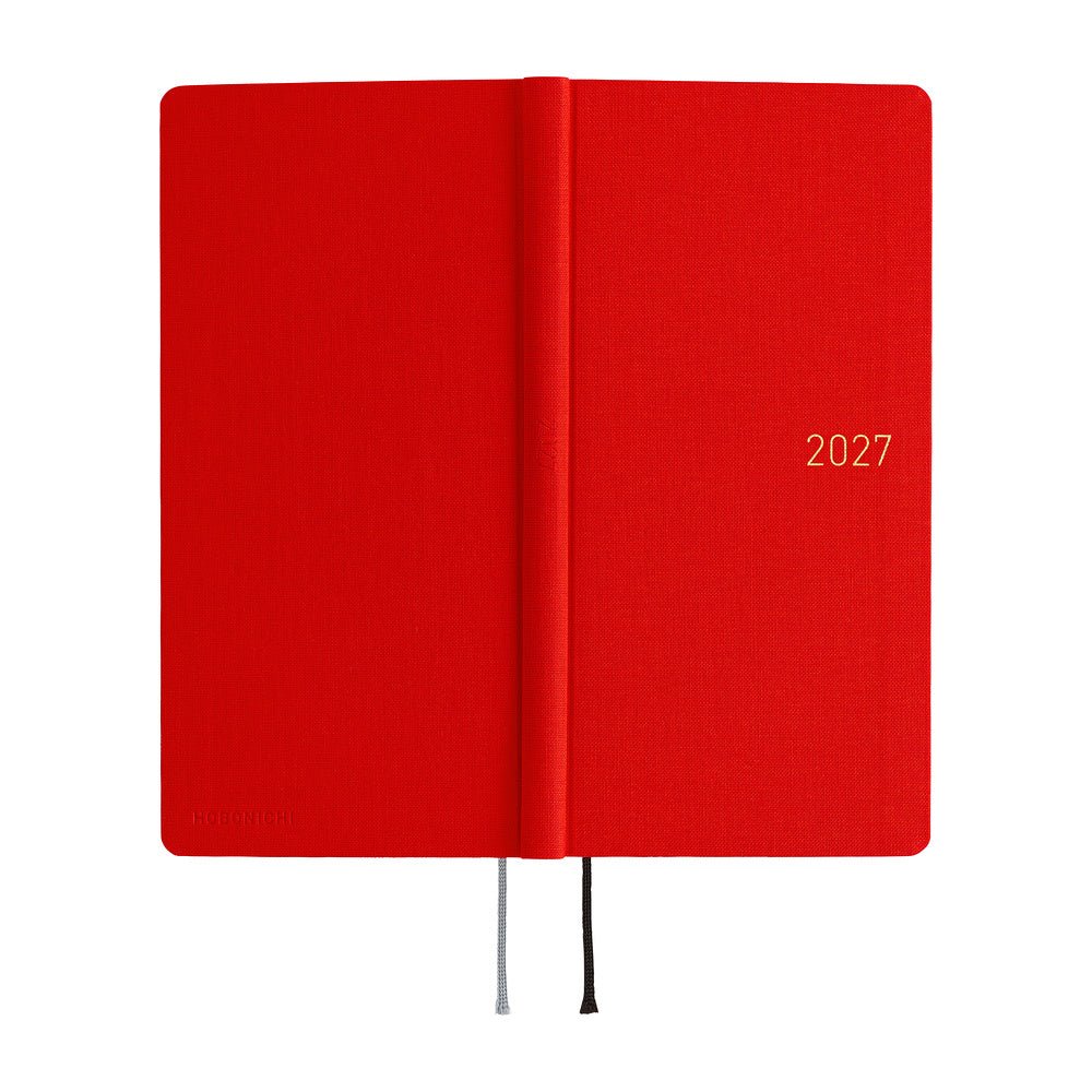Agenda 2027 HOBONICHI Techo Weeks - Colors : Poppy Red - 