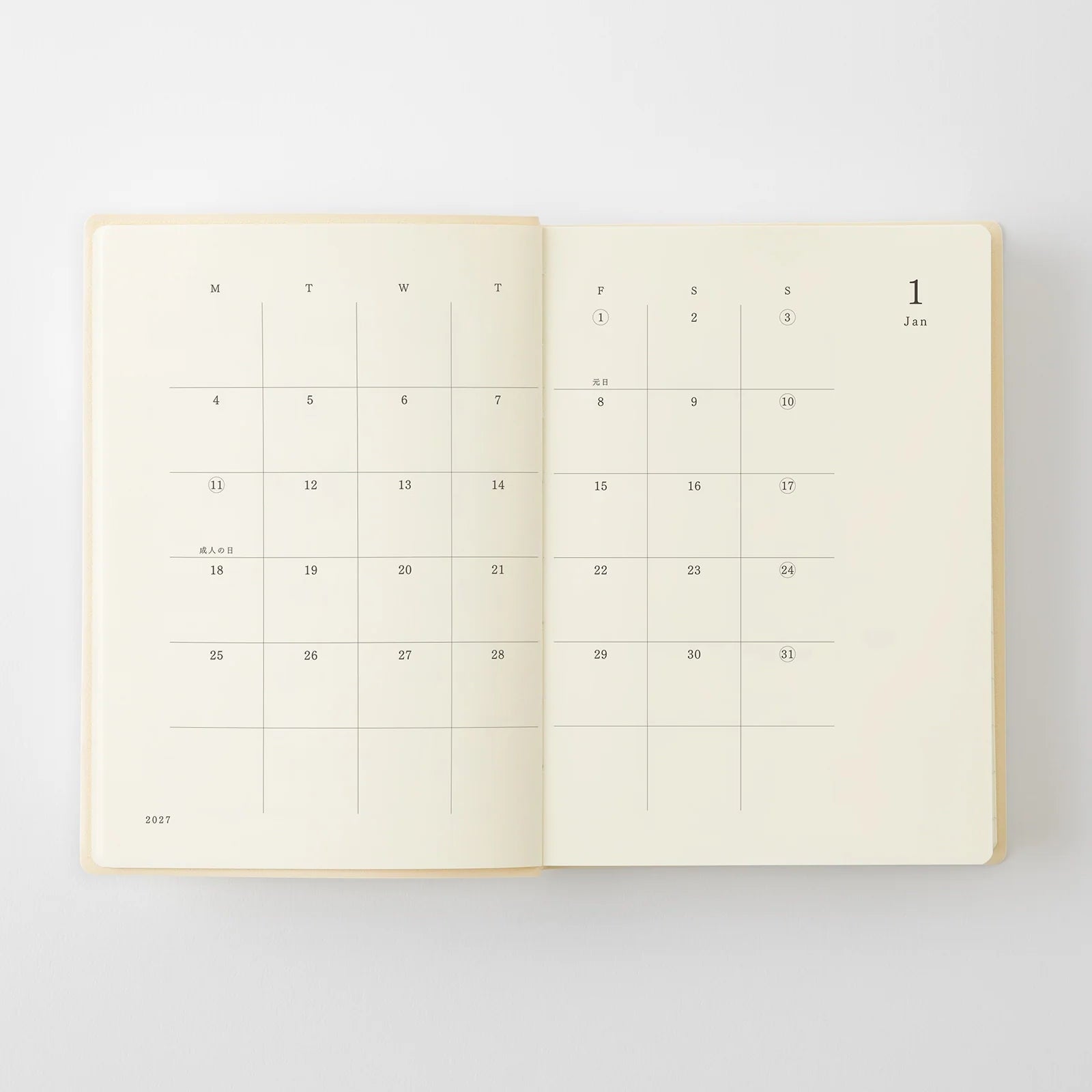 Agenda 2027 MD Notebook Diary 1 Day 1 Page - A6 - 4902805224918