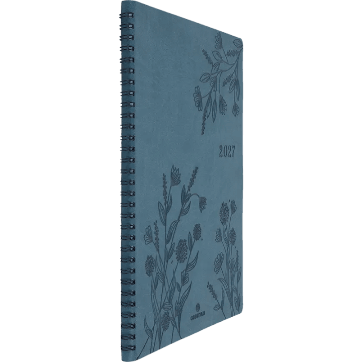 Agenda 2027 OBERTHUR Primrose - 21 x 27 cm - 1 semaine sur 2 pages - Orientation verticale - Vert canard - 3664447229324
