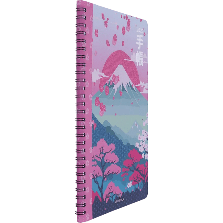 Agenda 2027 OBERTHUR Tokyo - 16 x 24 cm - 1 semaine sur 2 pages - Orientation verticale - Montagne - 3664447232225