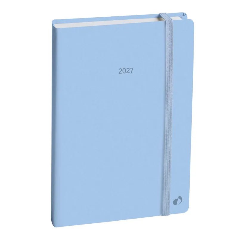 Agenda 2027 QUO VADIS Affaires Color - 10 x 15 cm - 1 semaine sur 2 pages - Orientation verticale - Pastel bleu clair - 3371010544011
