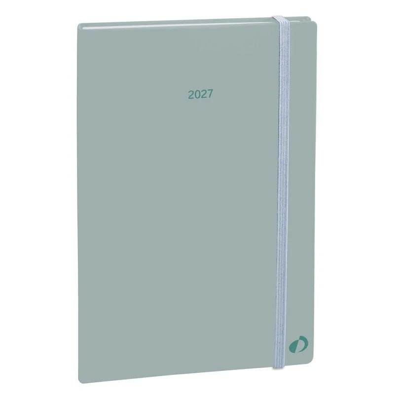 Agenda 2027 QUO VADIS Ministre Color - 16 x 24 cm - 1 semaine sur 2 pages - Orientation verticale - Pastel vert - 3371010532629
