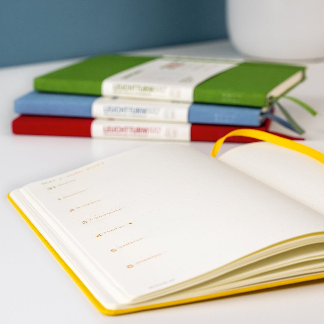 Agenda Colourful Seasons Edition 2027 LEUCHTTURM1917, Anglais - A5 - Hardcover - Yellow - 4070292003559