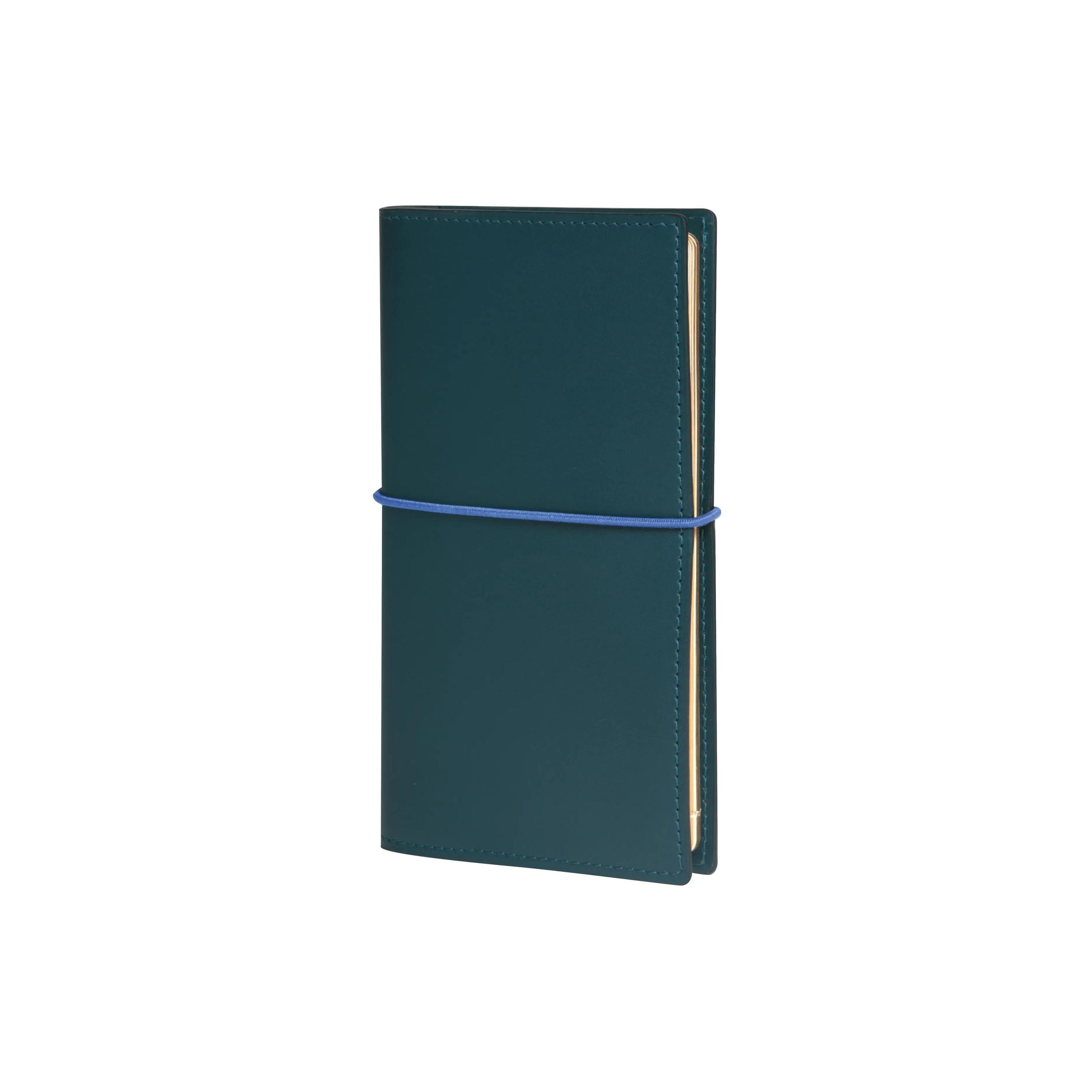 Agenda MIGNON AS16 - 8,8 x 16,5 cm - 1 semaine sur 2 pages - Orientation horizontale - Bon Voyage vert impérial - 