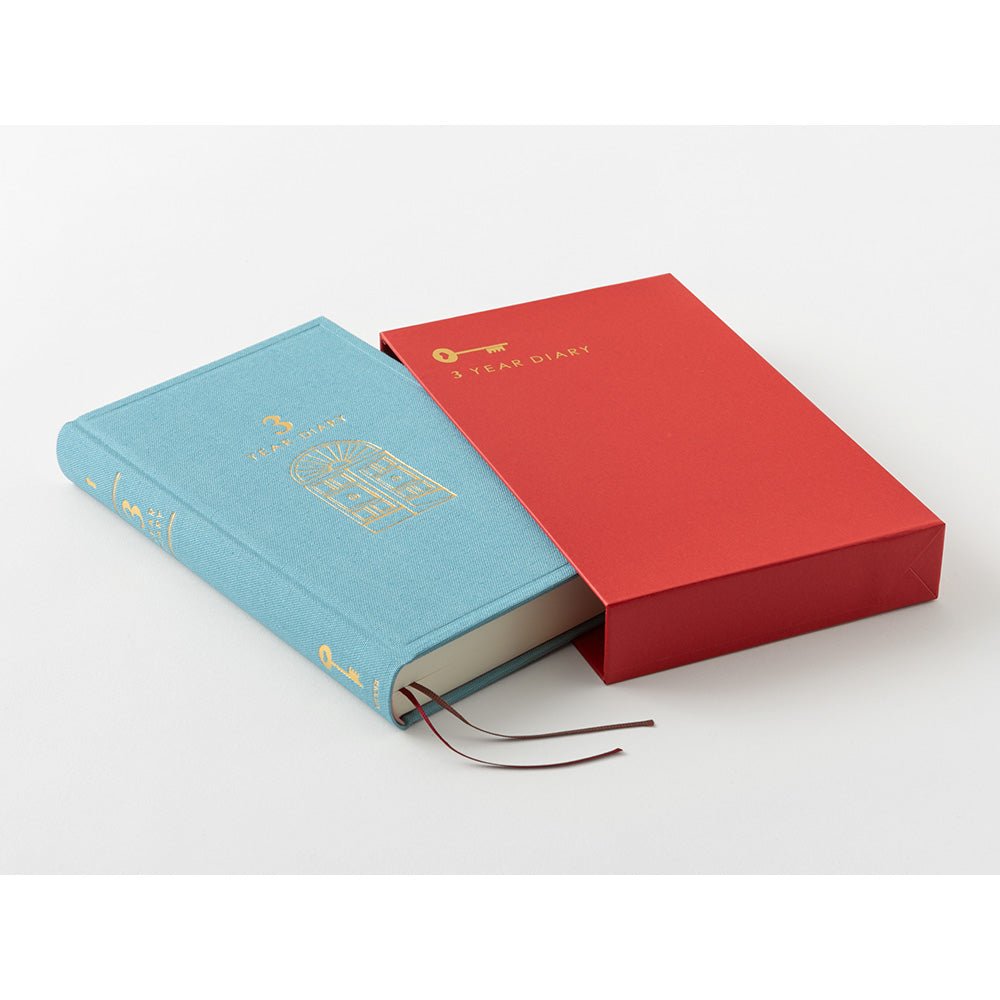 Agenda perpétuel MIDORI 3 Years Diary - Bleu clair - 