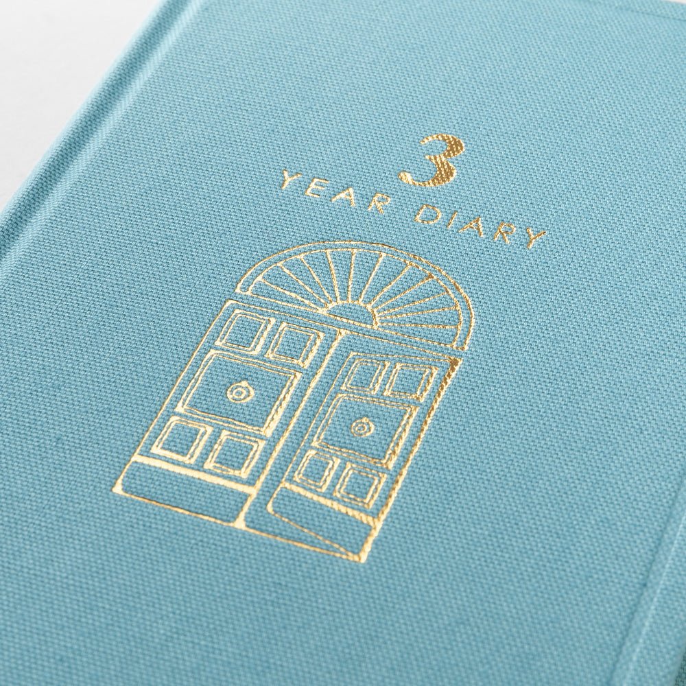 Agenda perpétuel MIDORI 3 Years Diary - Bleu clair - 