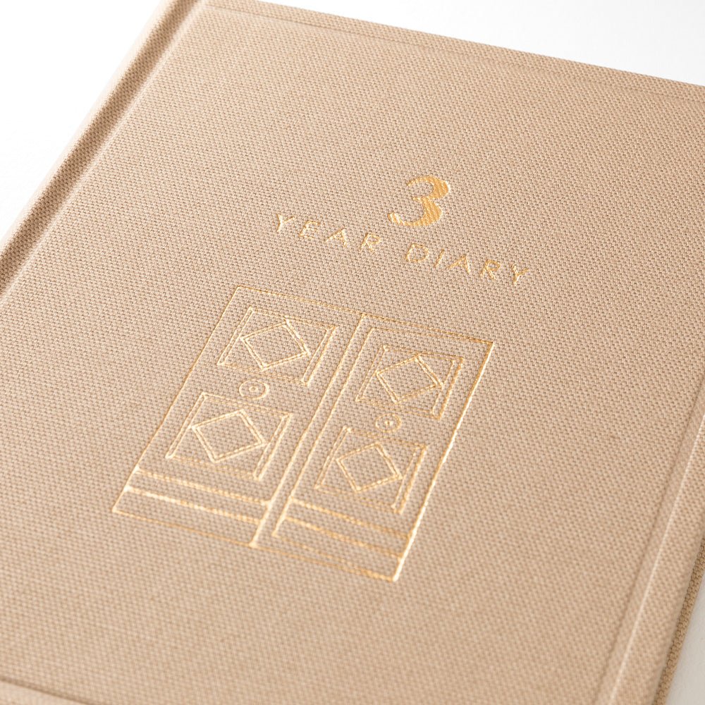 Agenda perpétuel MIDORI 3 Years Diary Mini - Beige - 