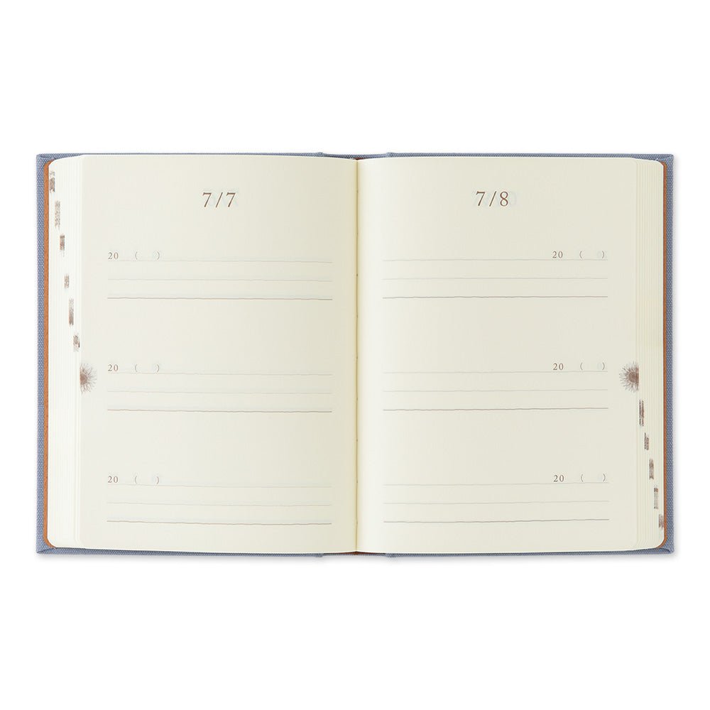 Agenda perpétuel MIDORI 3 Years Diary Mini - Bleu - violet - 4902805127110