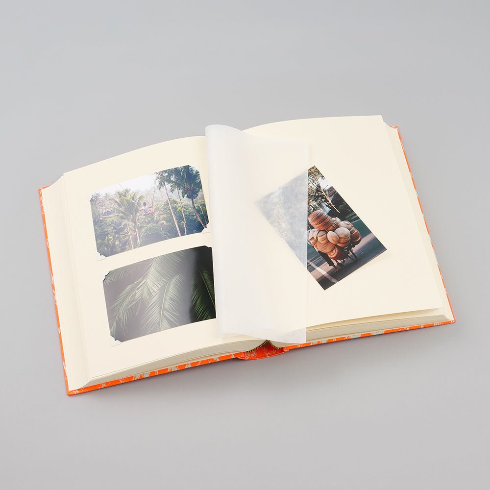 Album photo SEMIKOLON x BETHGE Edition Classic Large - 24.5 x 30.5 cm - 130 pages - Neonorange - 4070409002543